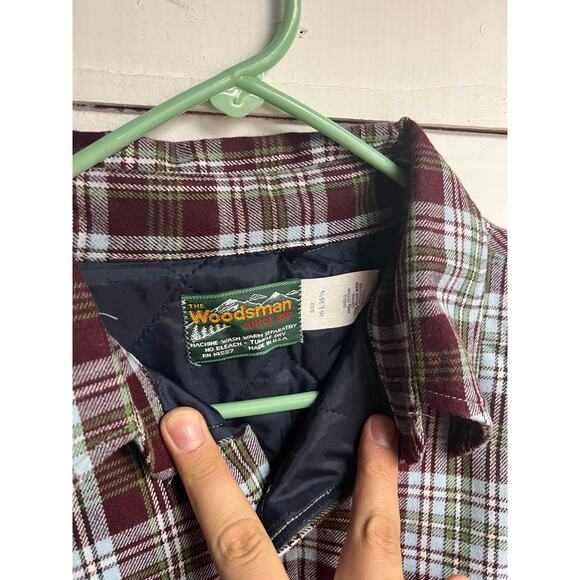 Vintage Montgomery Ward "The Woodsman" Insulated Jacket Flannel, Men's Size L - Picture 2 of 5